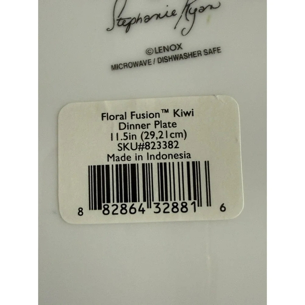 Lenox Floral Fusion Dinner Plates Stephanie Ryan Floral Design 11.5